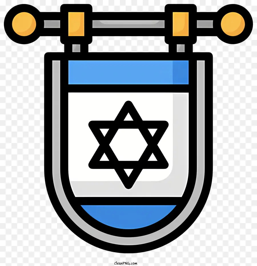 علم إسرائيل，اليهود PNG