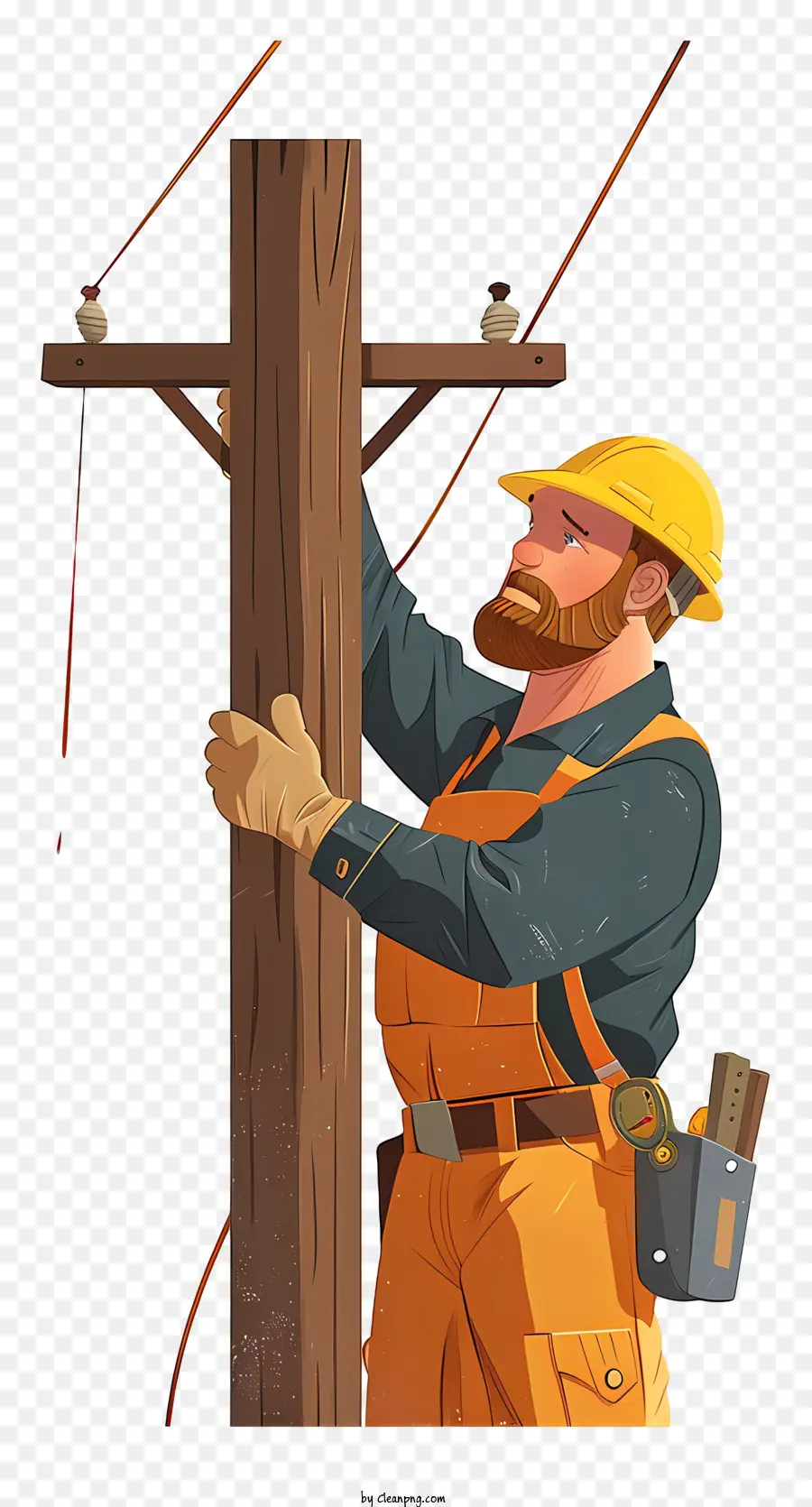 يوم تقدير Lineman，كهربائي PNG