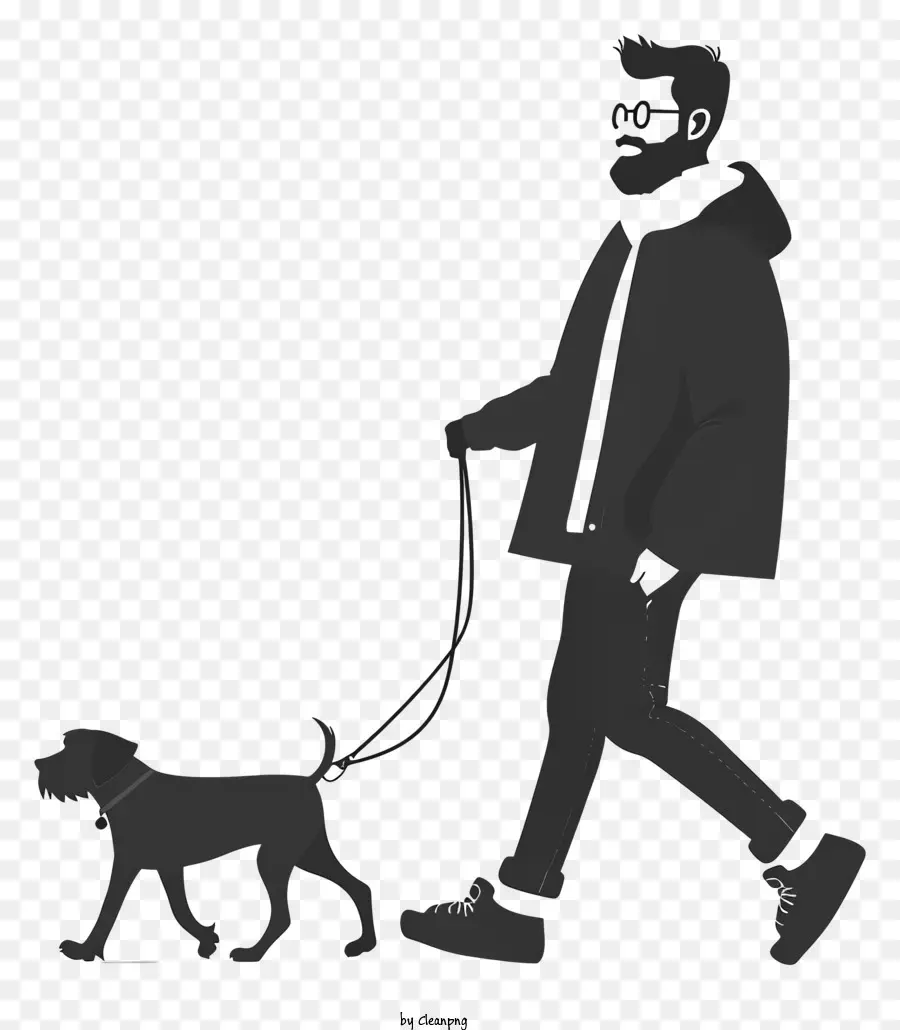 رجل يمشي الكلب，المشي الكلب PNG