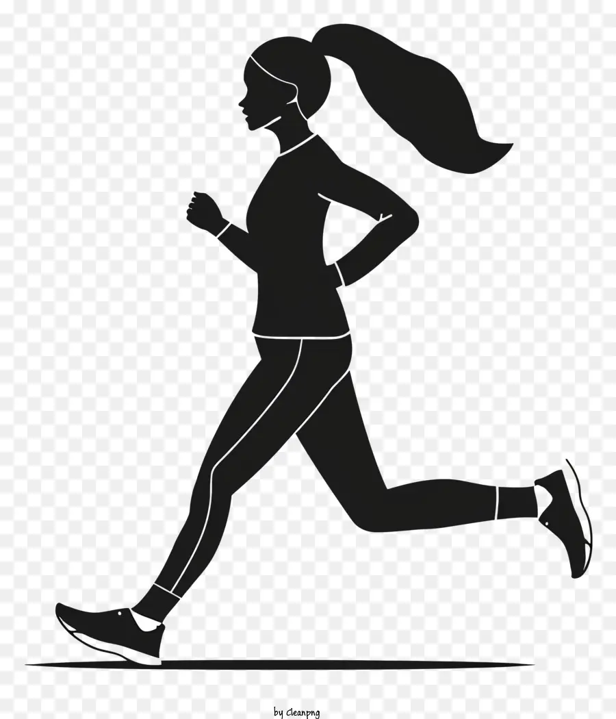 امرأة تشغيل，الركض PNG
