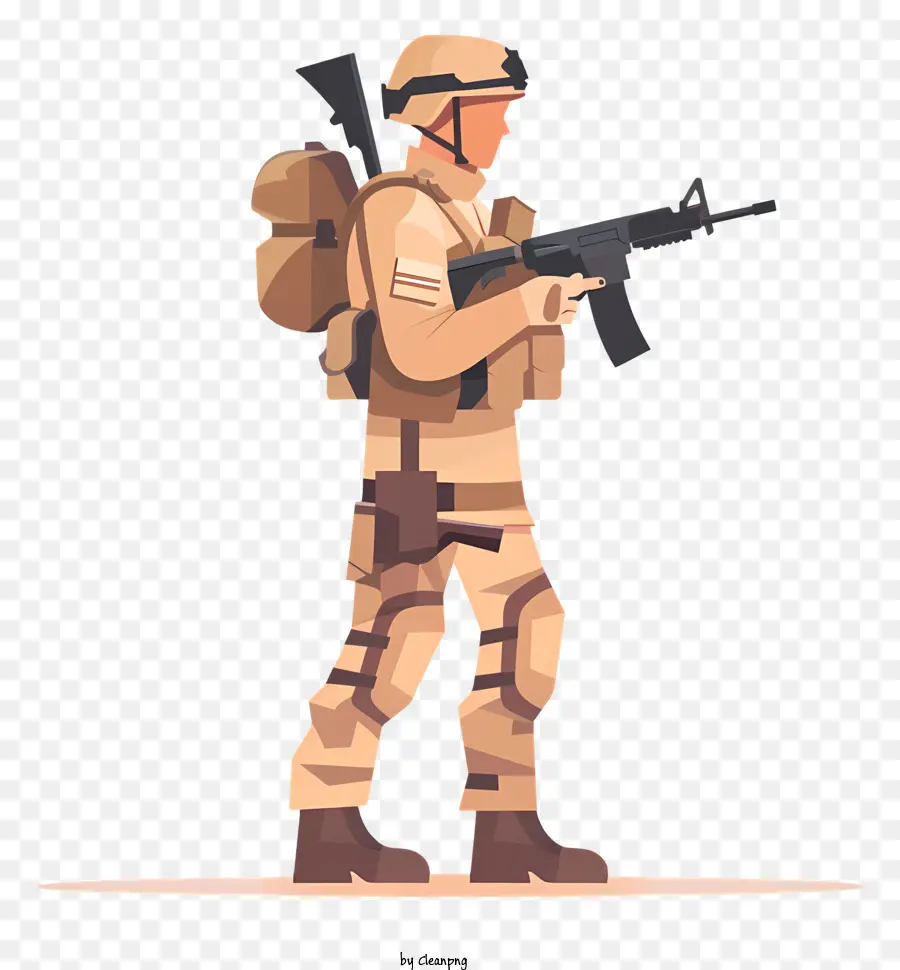 جندي مع بندقية，الجندي PNG