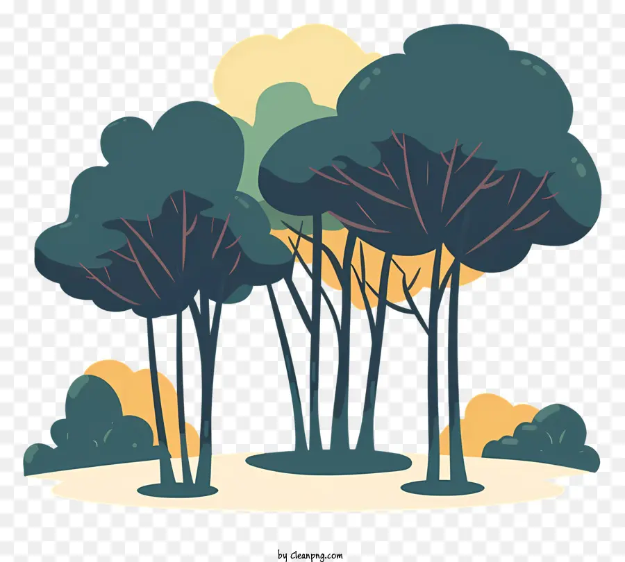 أشجار الغابات，الغابات PNG