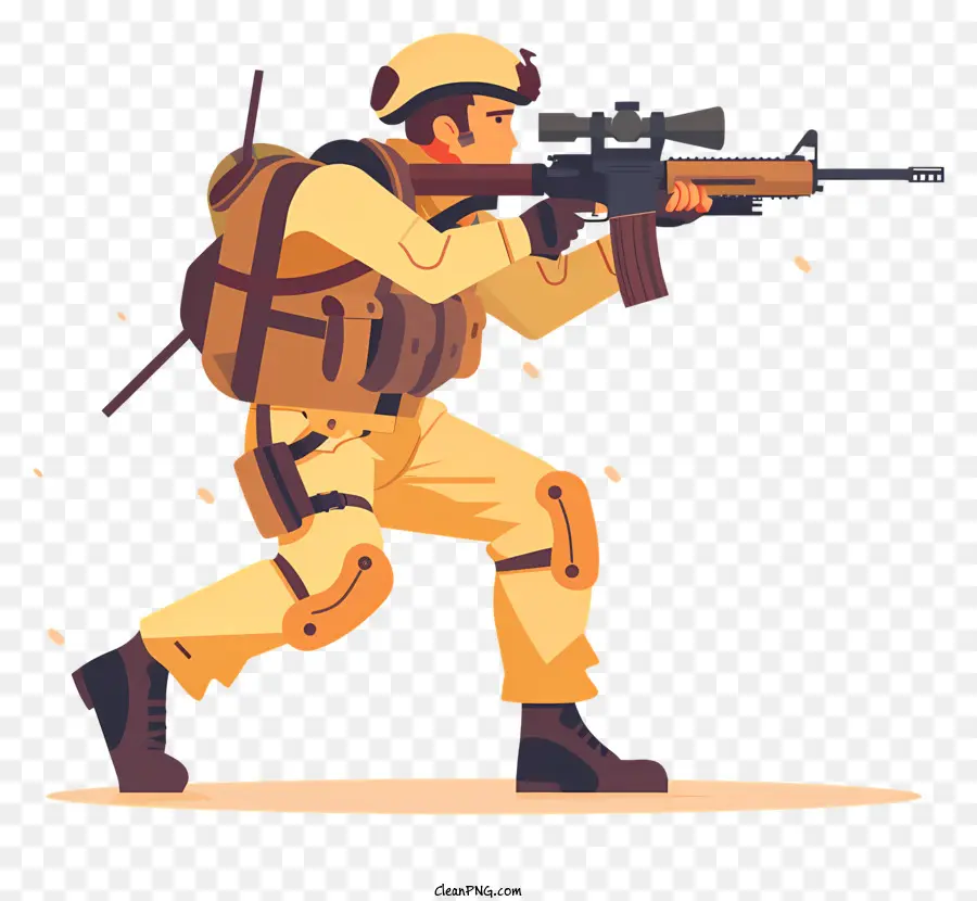 جندي إطلاق النار بندقية，الجندي PNG