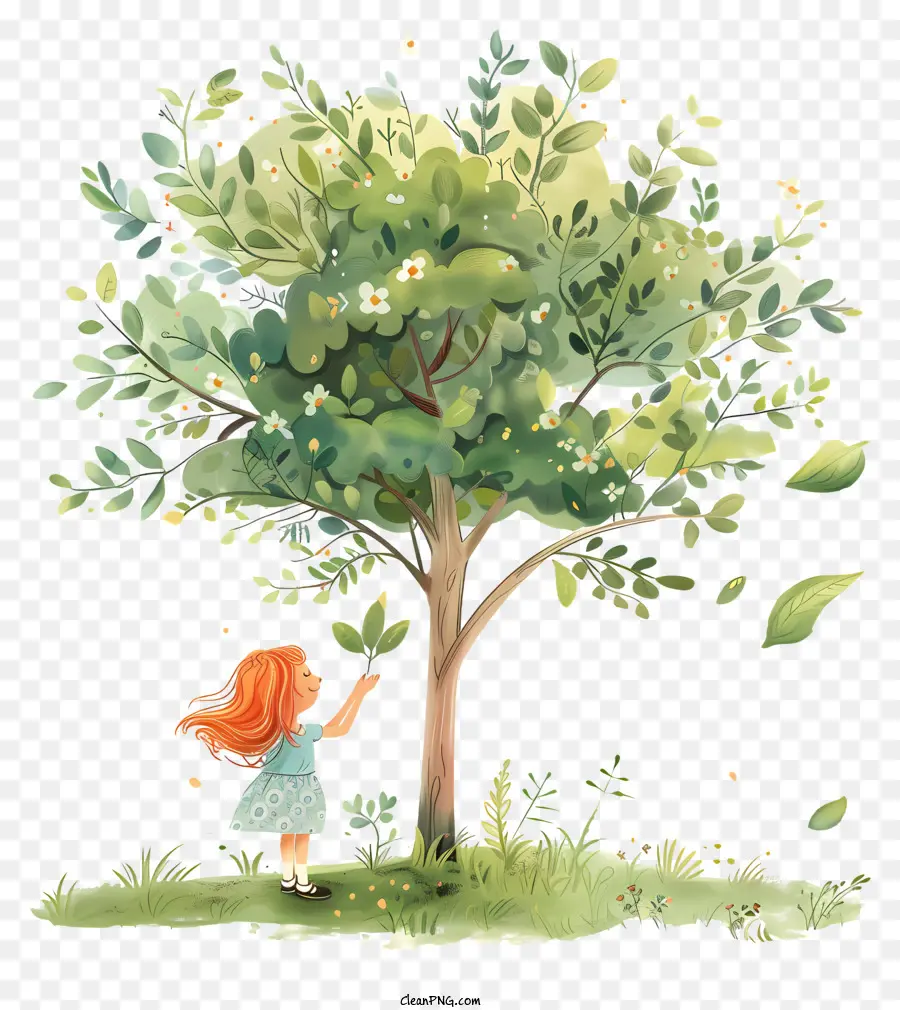 يوم الشجرة，فتاة PNG