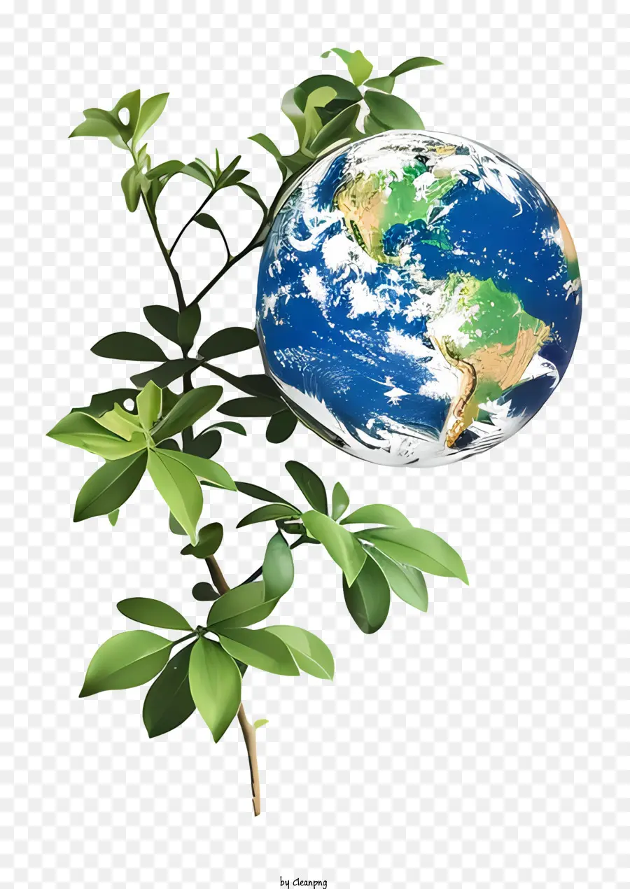 يوم الأرض，النباتات الخضراء PNG