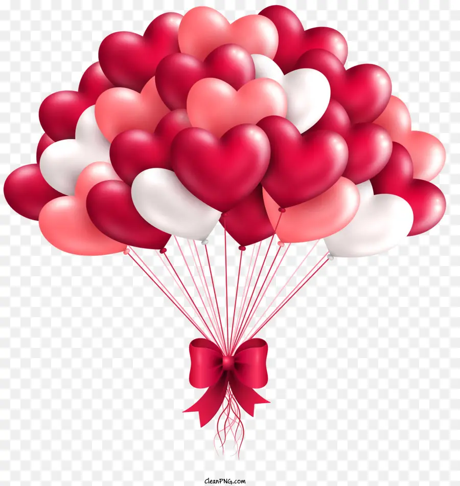 القلب，البالونات PNG