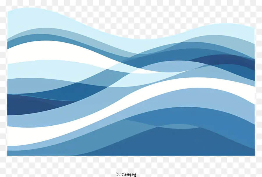 خلفية زرقاء，الرسم بالألوان المائية PNG