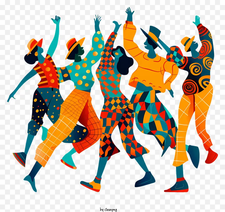 مجموعة من الناس يرقصون，الرقص PNG