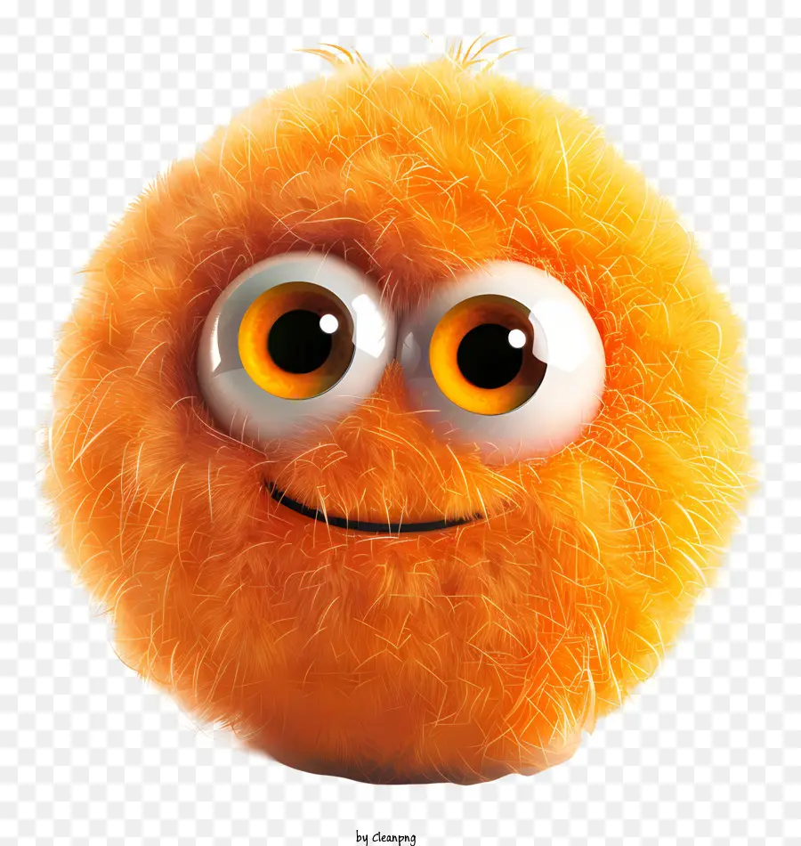 كرة برتقالية رقيقة，الوحش PNG