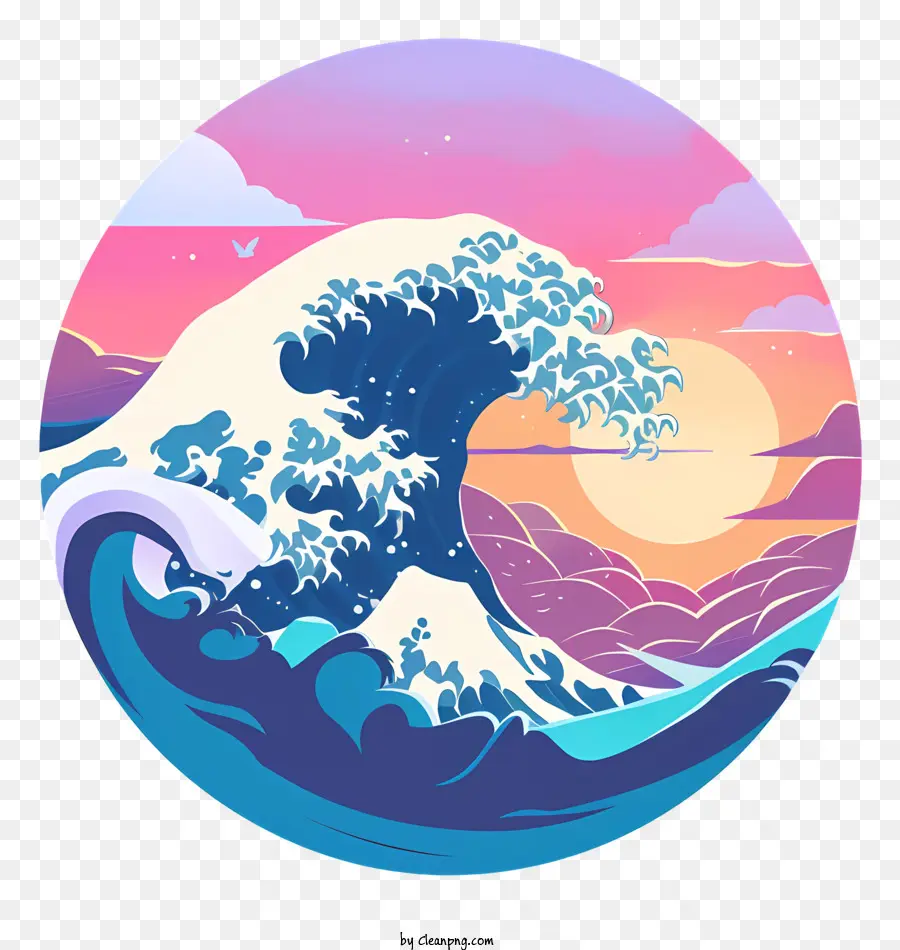 أمواج البحر，موجة PNG