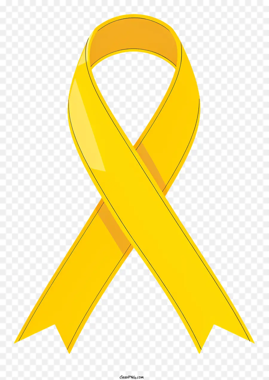 شريط التوعية بالسرطان，الشريط الأصفر PNG