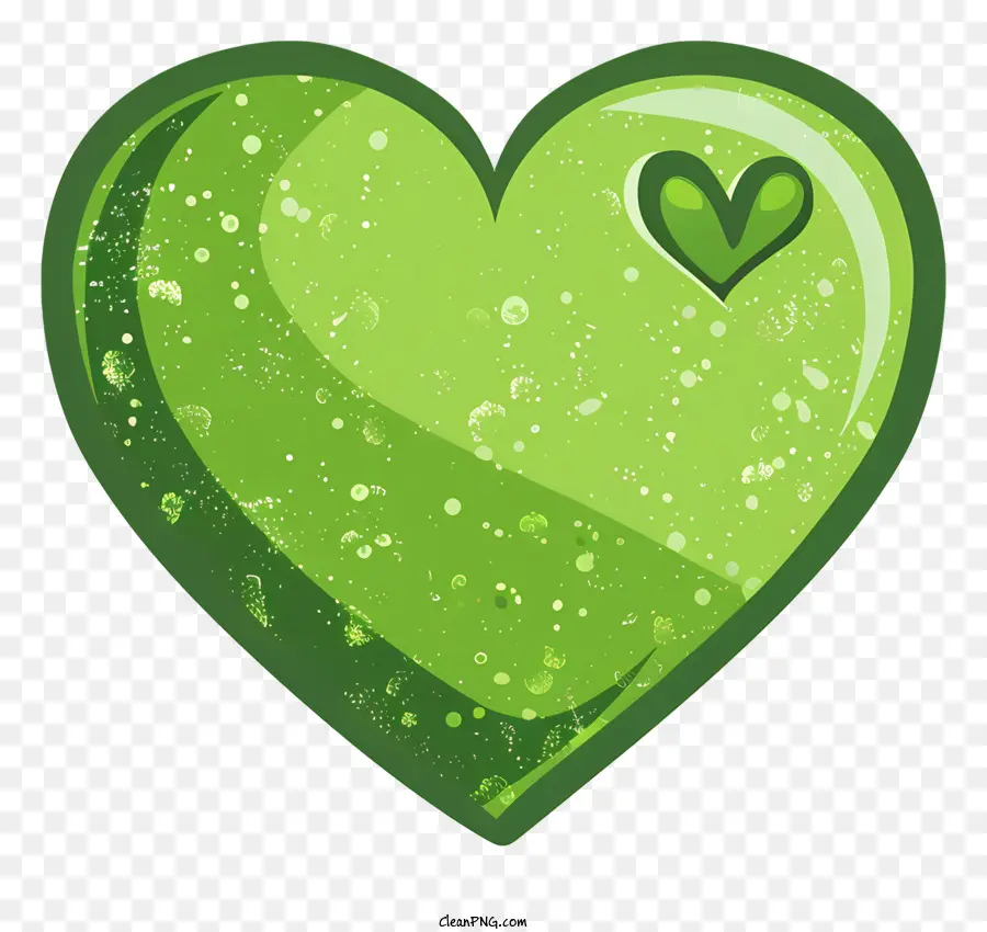 القلب الأخضر，الفاكهة على شكل قلب PNG