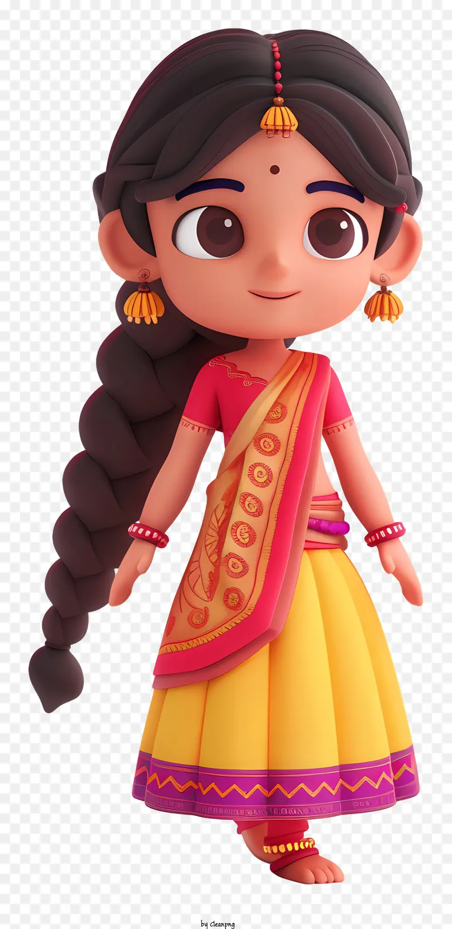 فتاة هندية，الساري الهندي PNG