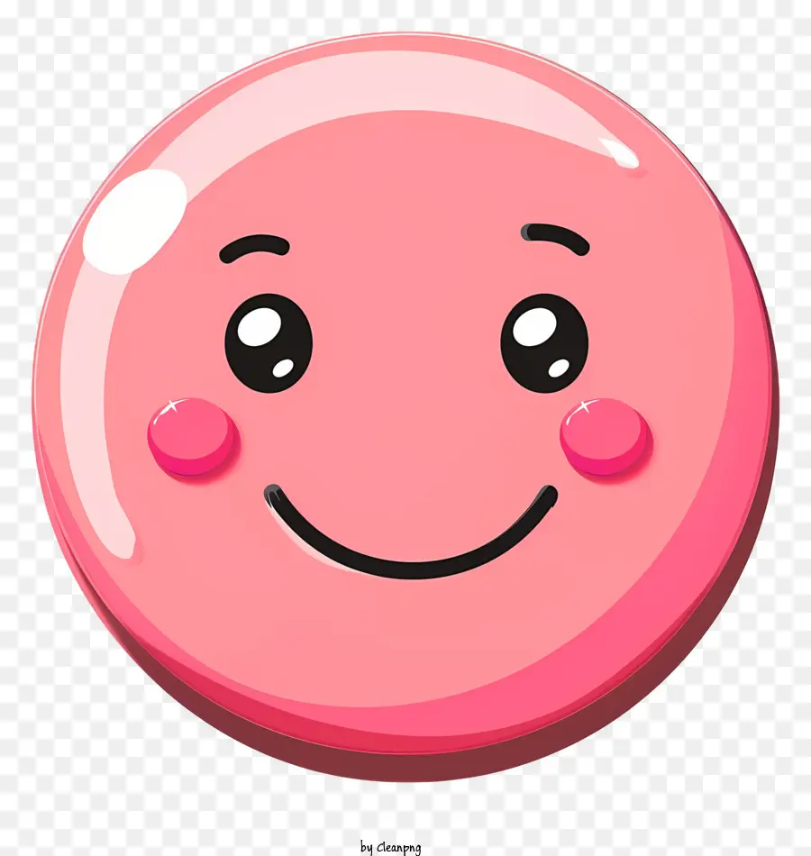 مبتسم，الكرة الوردية PNG