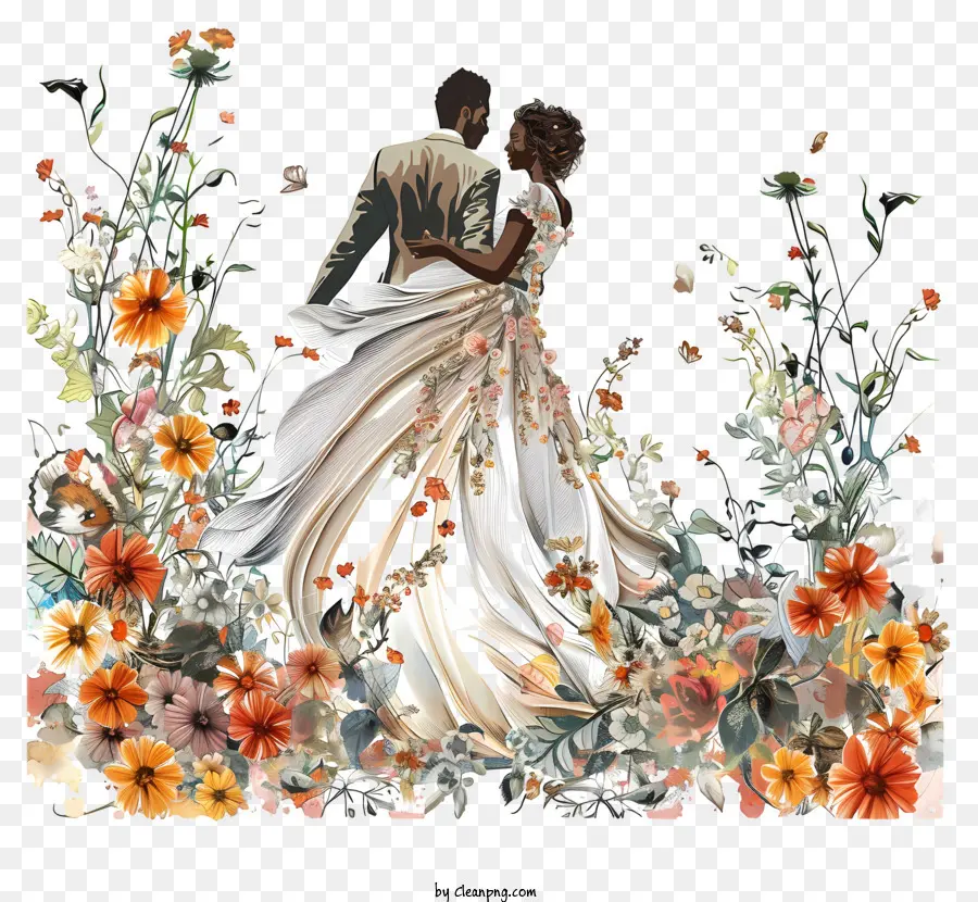 العروس والعريس，العروس السوداء PNG