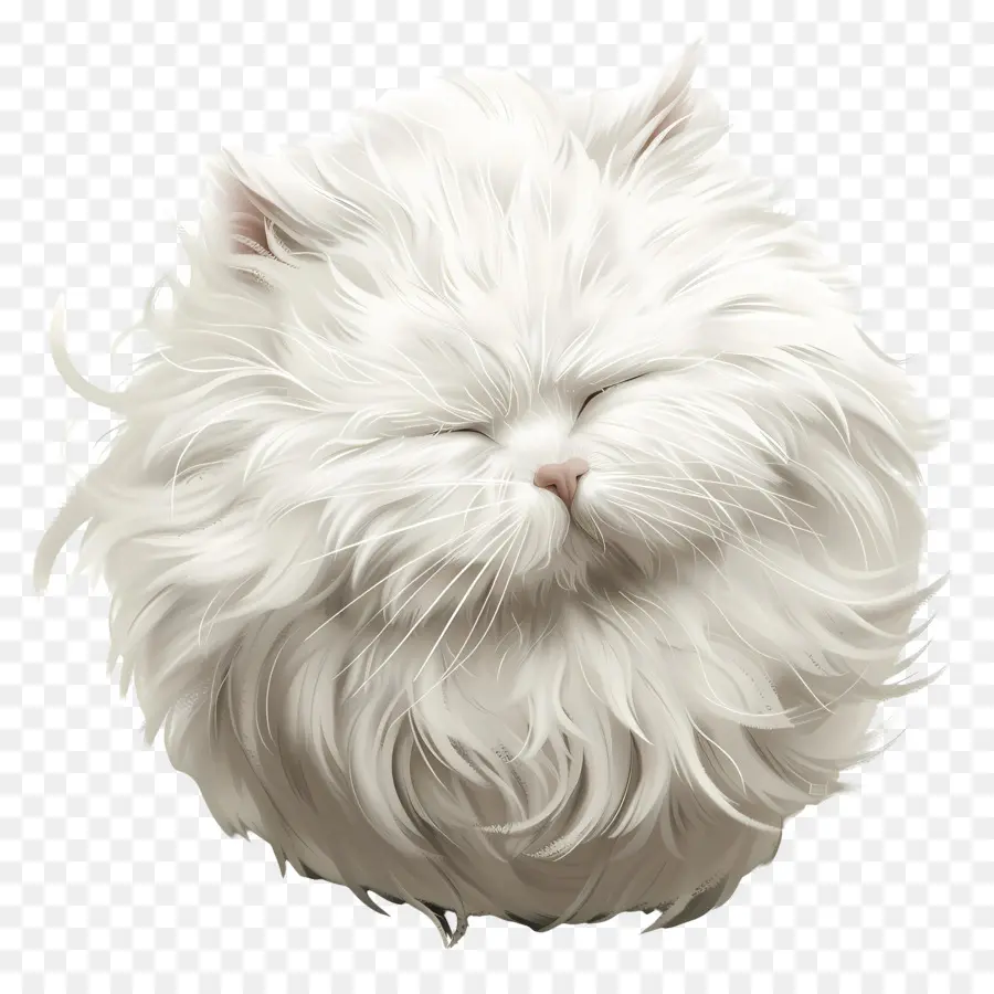 يوم التوعية كرة الشعر，القط الأبيض PNG