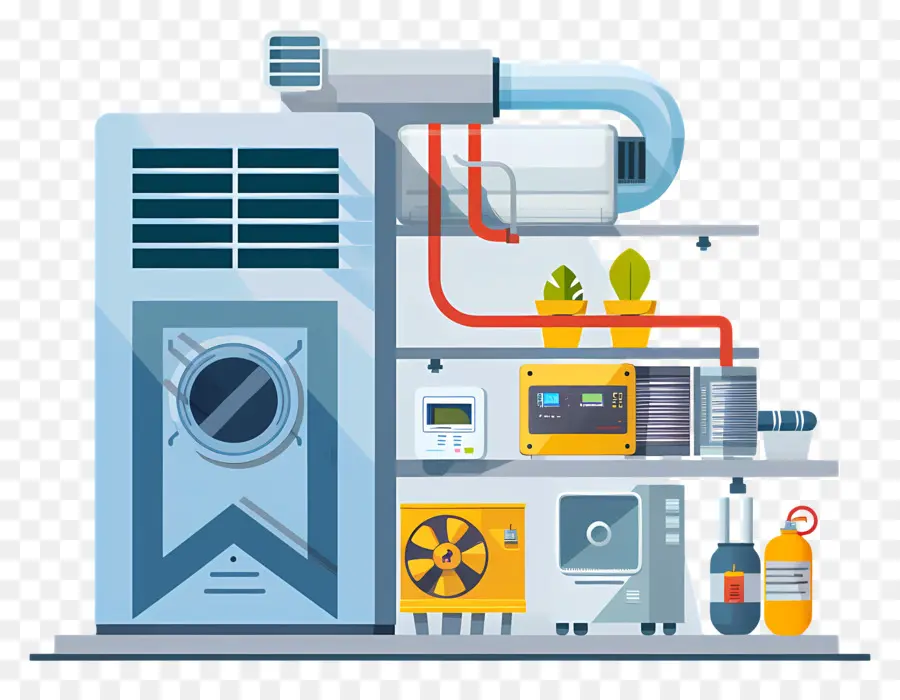 مضخة حرارية，نظام التدفئة والتهوية وتكييف الهواء PNG