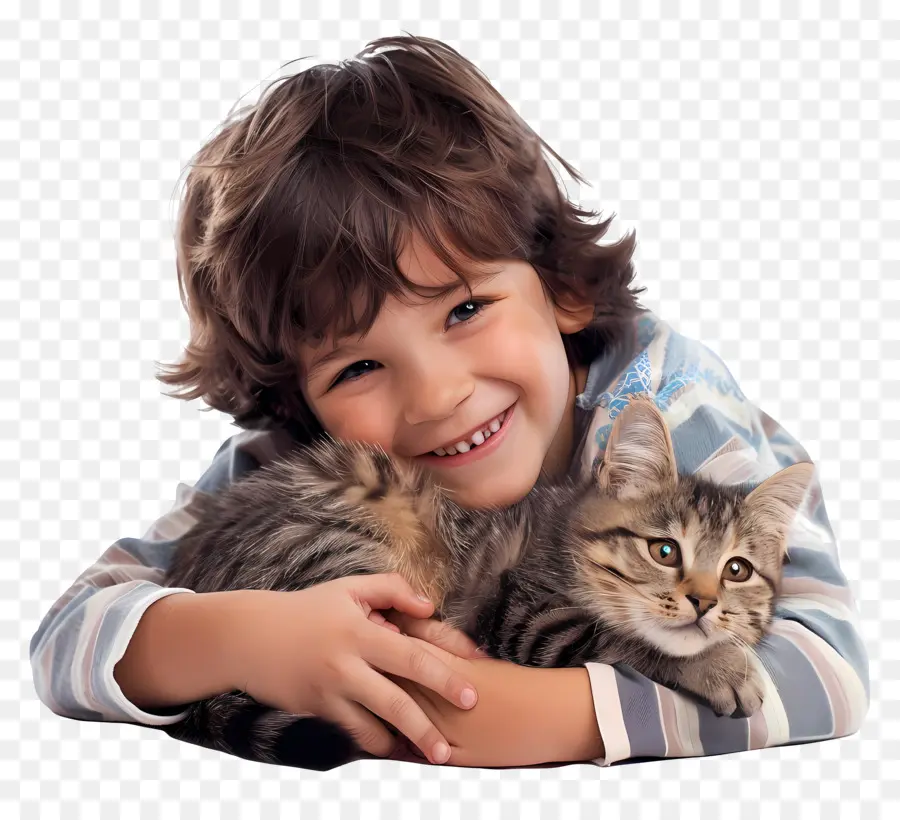 طفل والحيوانات الأليفة，الولد PNG