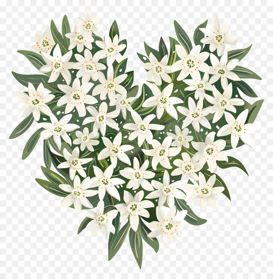 اديلويس，الزهور البيضاء PNG