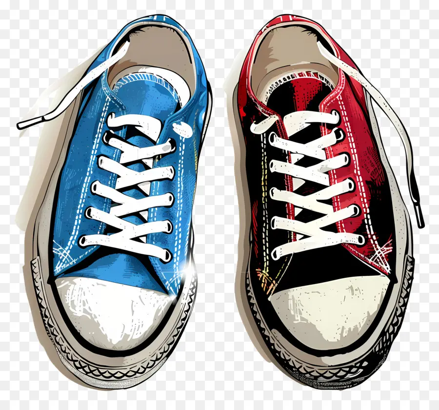 أحذية رياضية，أحذية رياضية حمراء وأزرق PNG