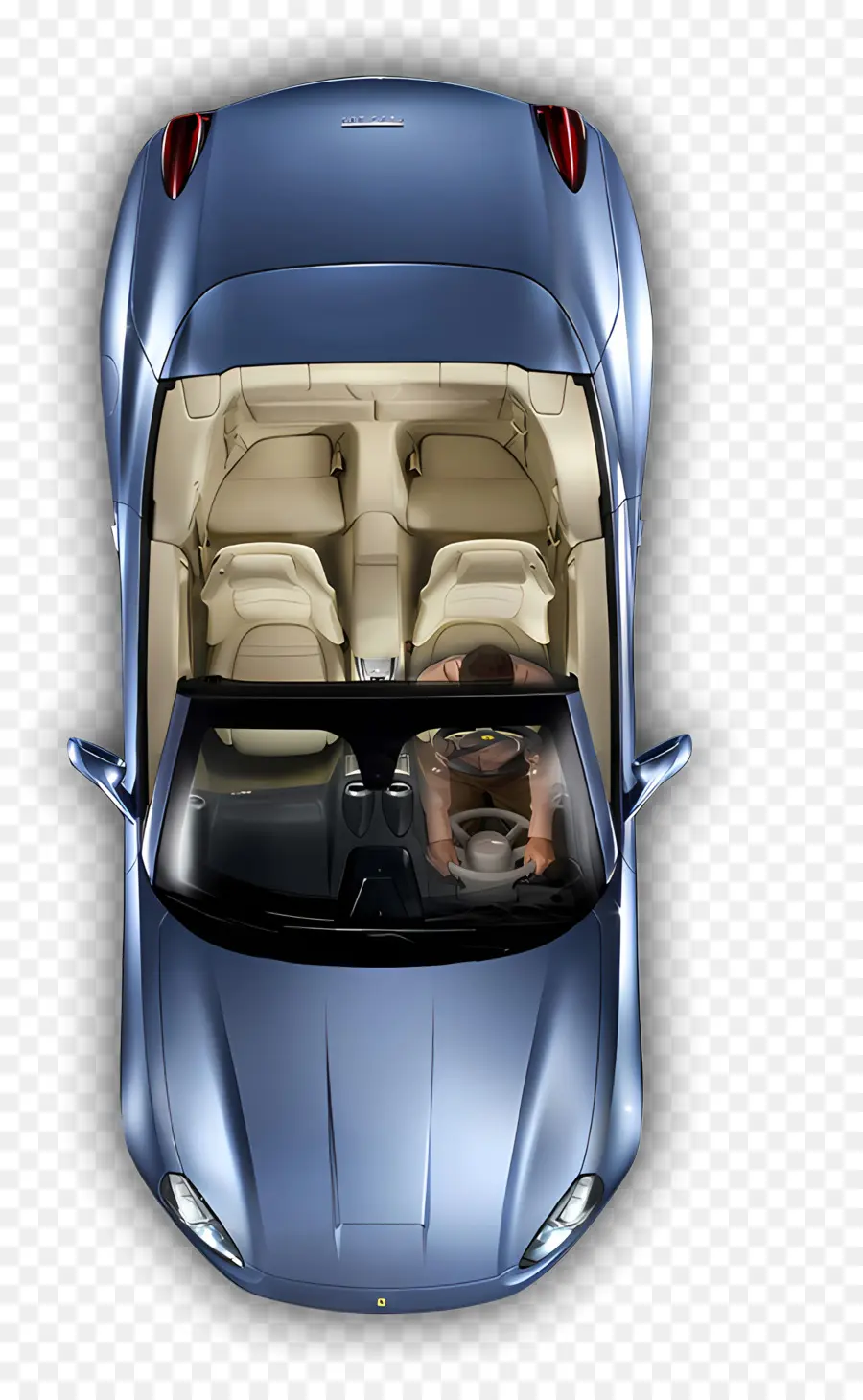 عرض السيارة العلوي，سيارة رياضية زرقاء PNG