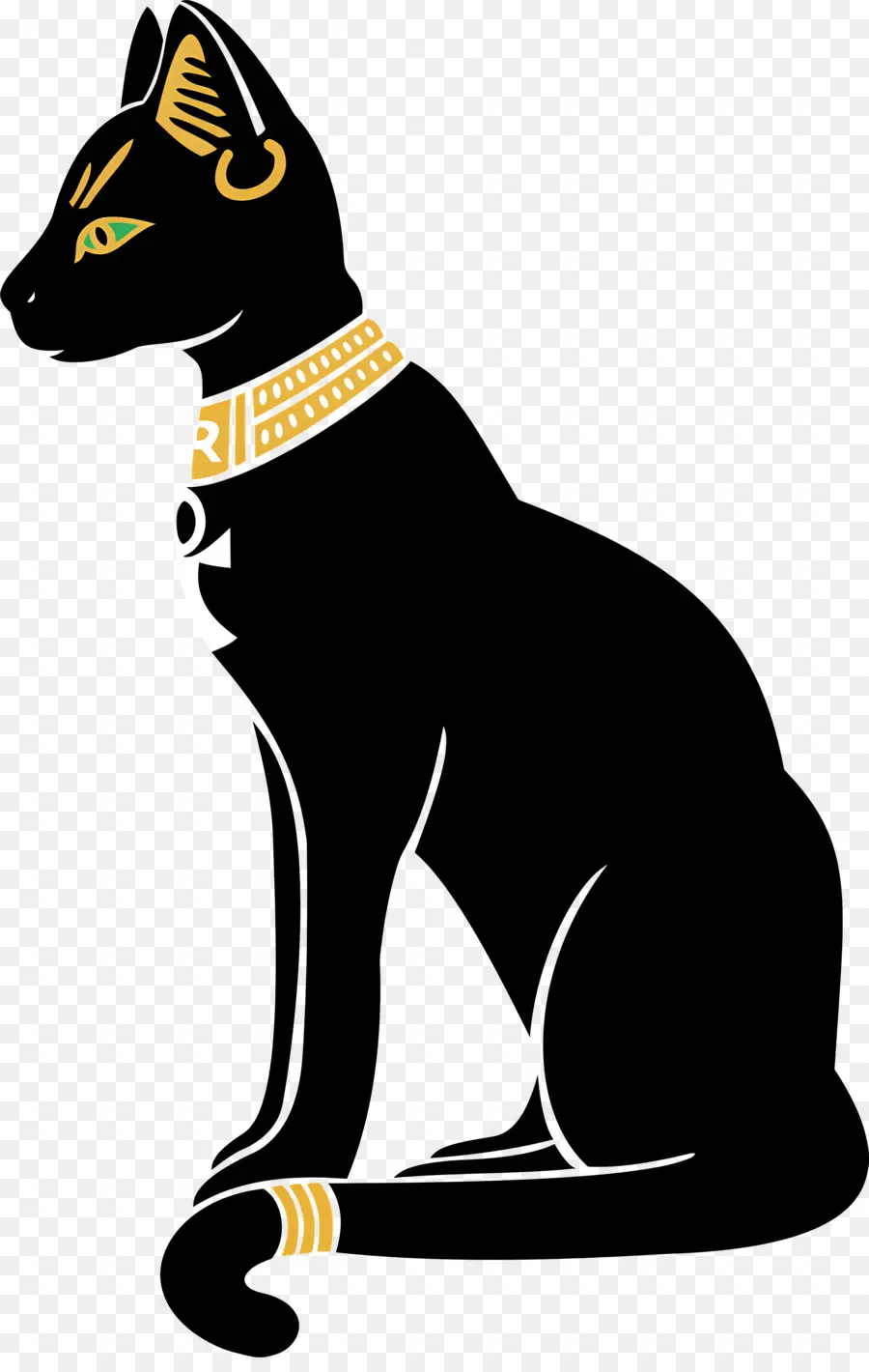 مصر，القط الأسود PNG