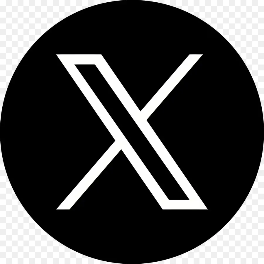 X الشعار，حرف واحد فقط PNG