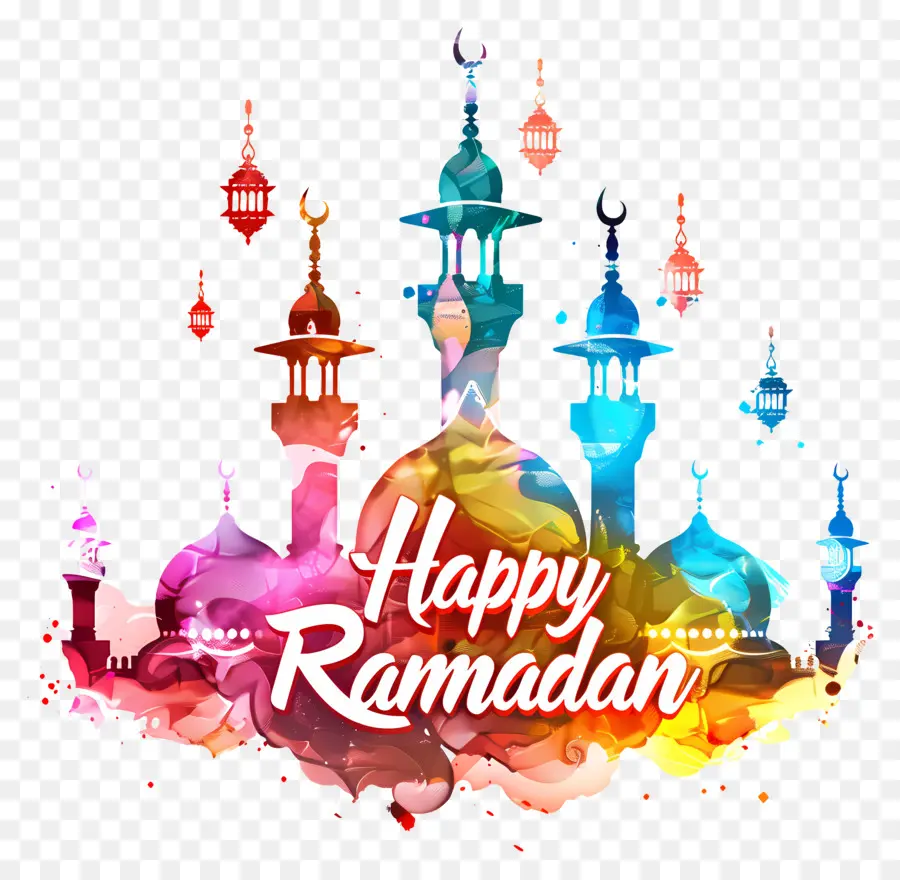 رمضان سعيد，الرسم بالألوان المائية PNG
