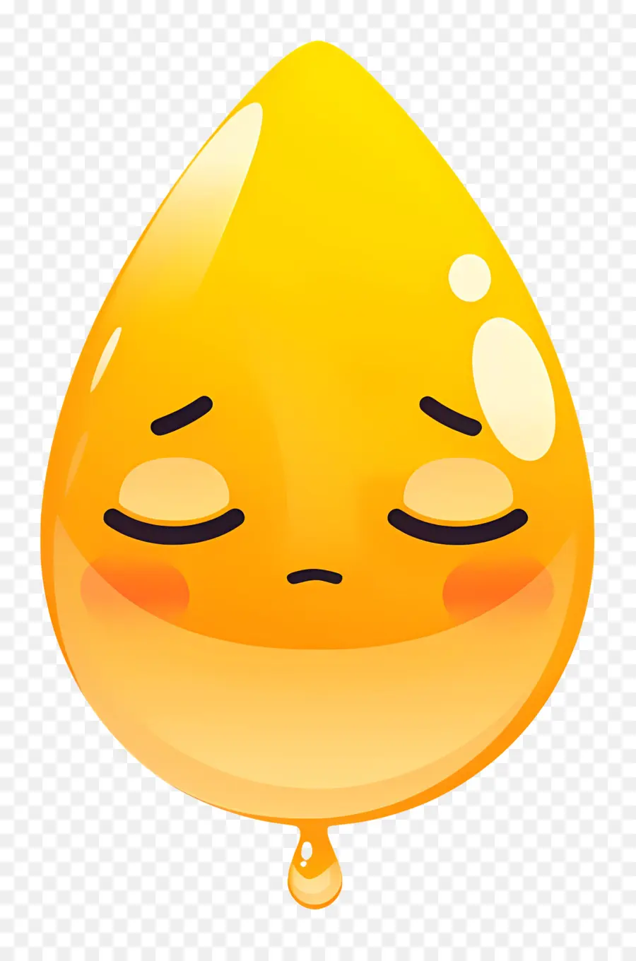 Com Emoji，قطرة حزينة PNG