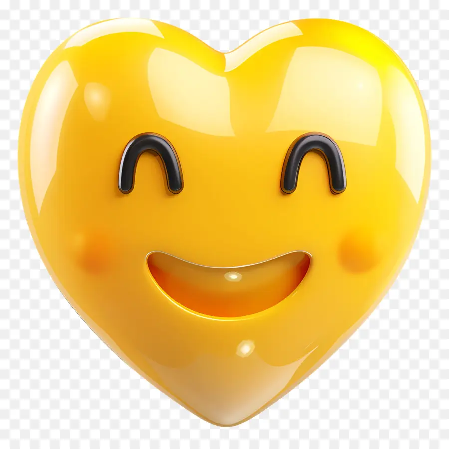 Com Emoji，القلب المبتسم PNG