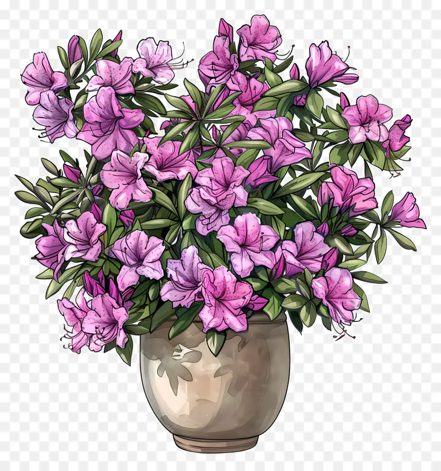 نبات أزاليا，زهور أزاليا الوردي PNG