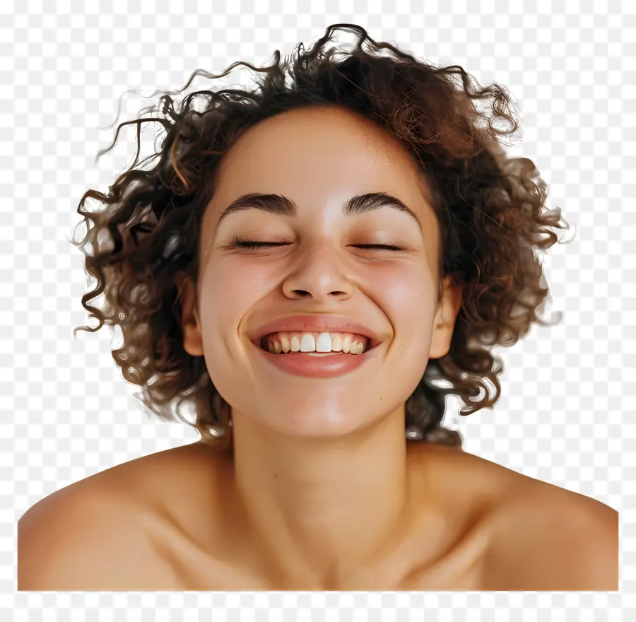 امرأة تضحك，امرأة PNG
