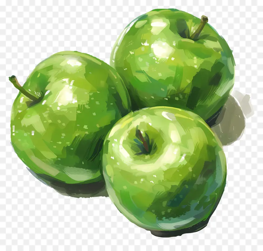 الجدة سميث التفاح，التفاح الأخضر PNG