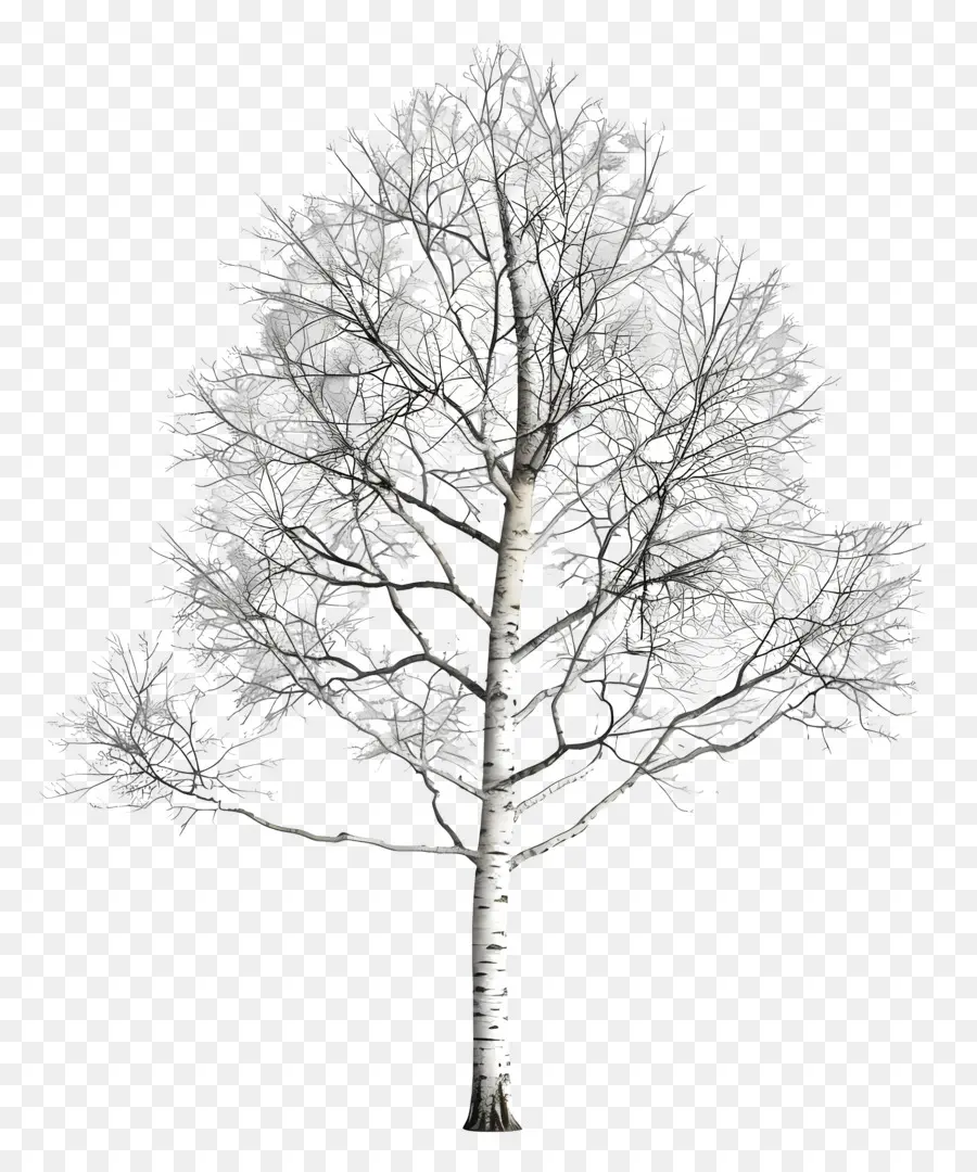 شجرة البتولا，شجرة بيضاء PNG