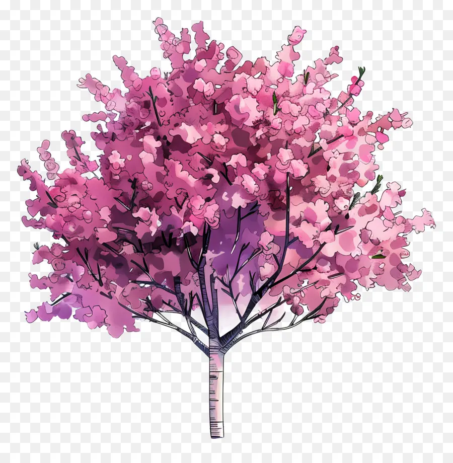 شجرة الكرز，الوردي شجرة PNG