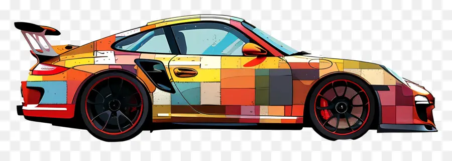 Porsche صورة ظلية，سيارة رياضية PNG