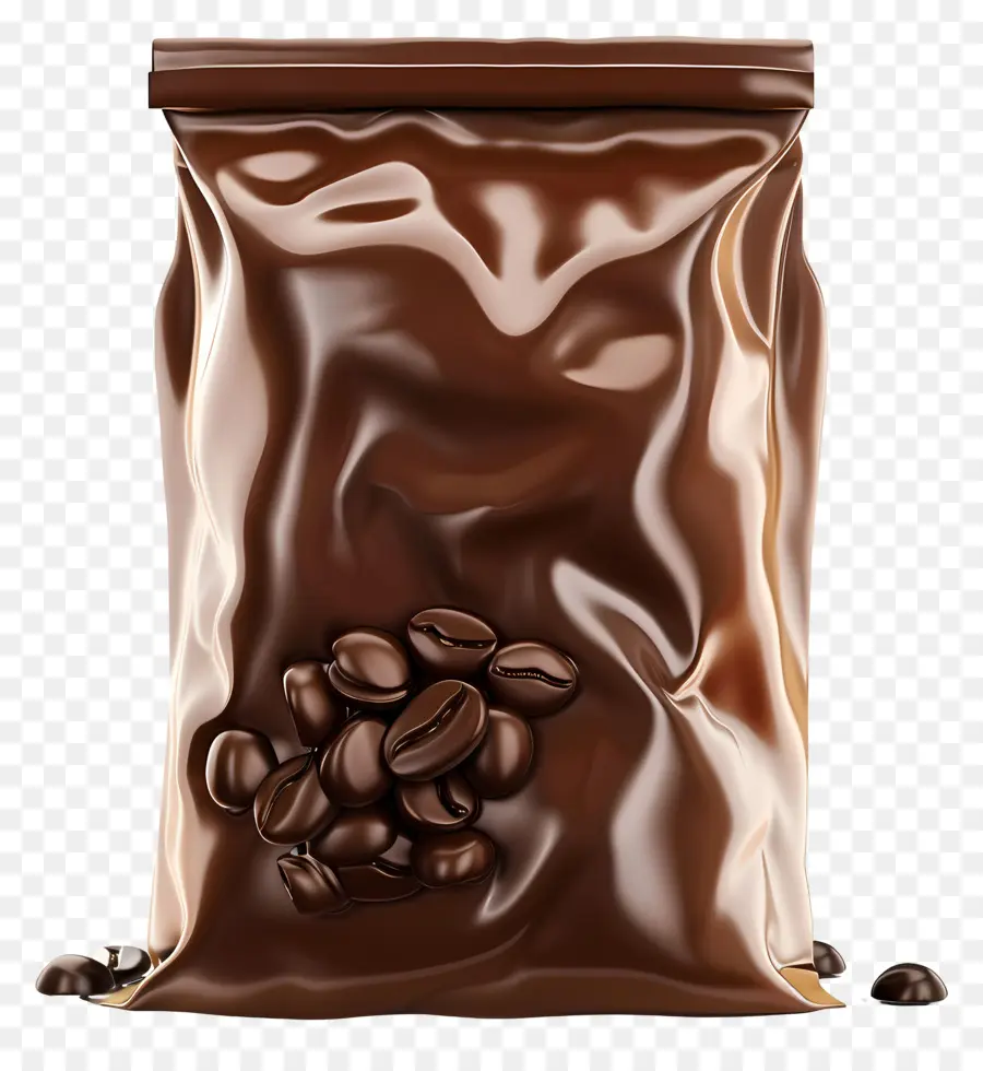 كيس القهوة，الشوكولاته الداكنة PNG