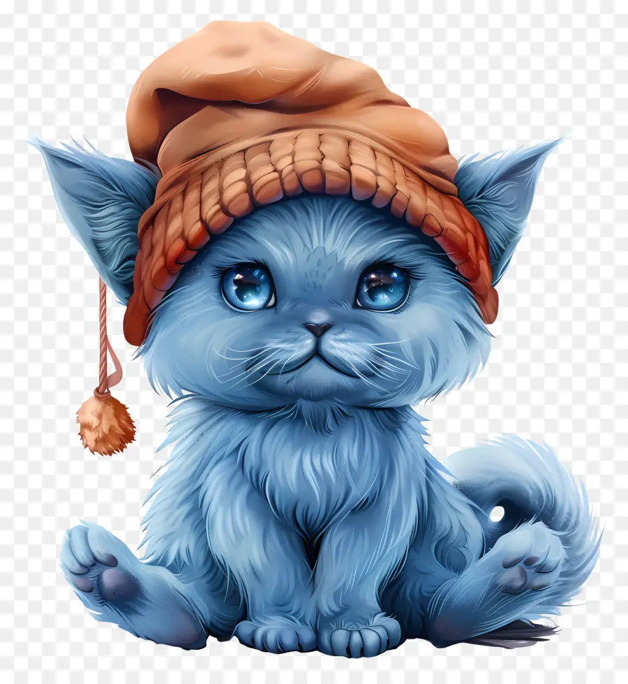 Smurf القط，القط الأزرق PNG