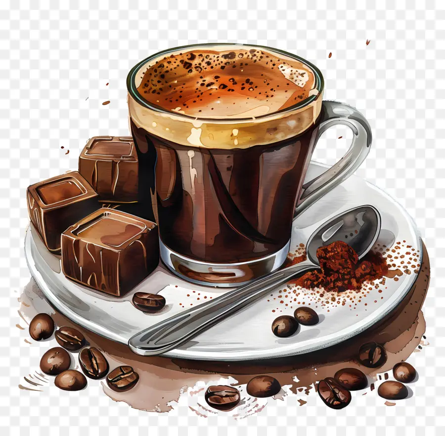 قهوة باراكو，الشوكولاته الساخنة PNG