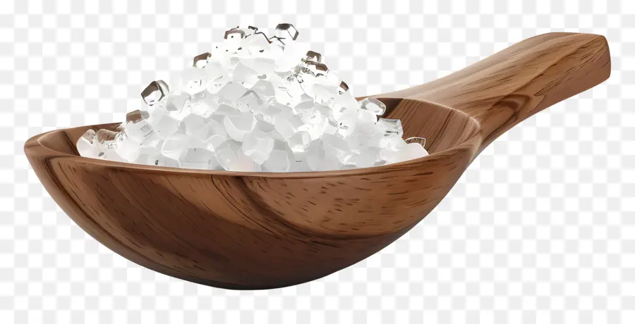 الملح，ملعقة خشبية PNG