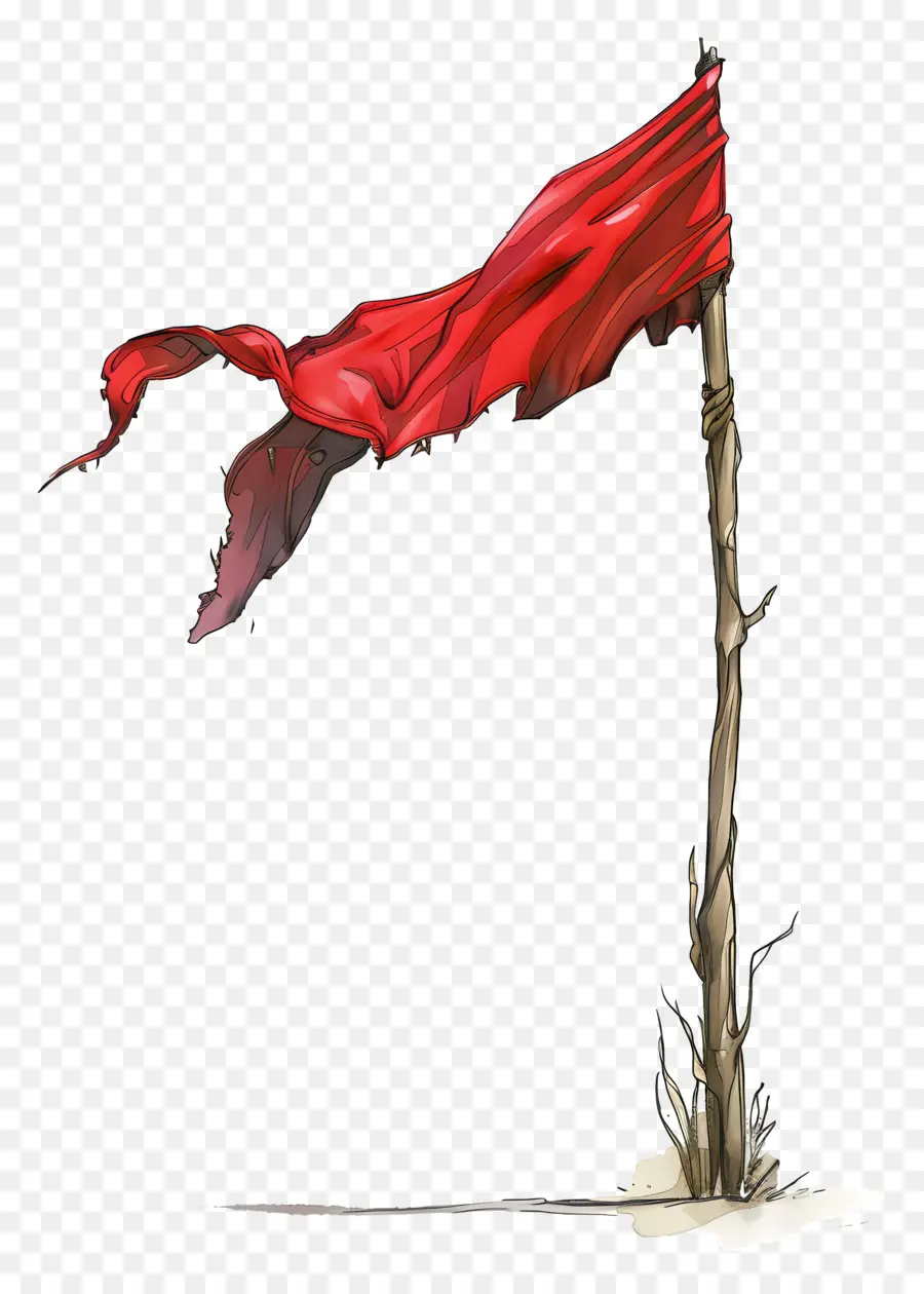 العلم الأحمر，الرياح PNG