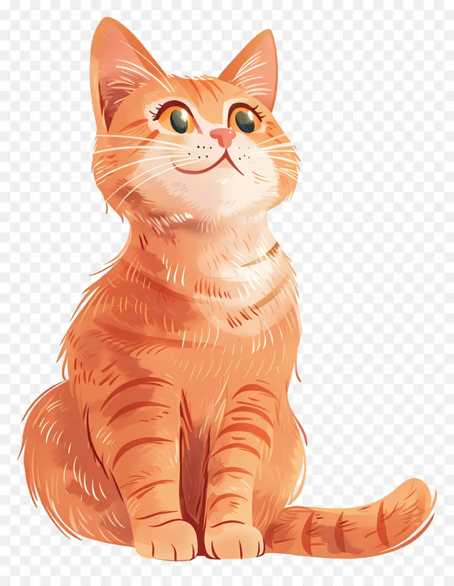 الزنجبيل القط，القط البرتقالي PNG
