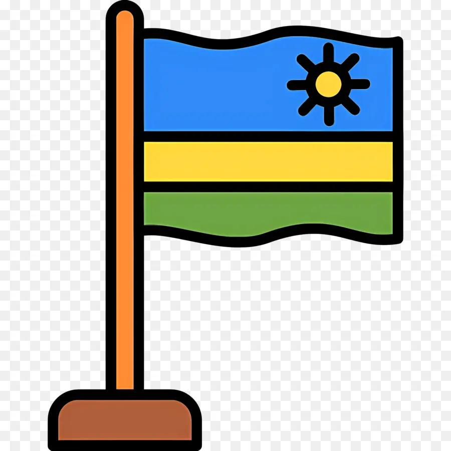 علم رواندا，العلم PNG
