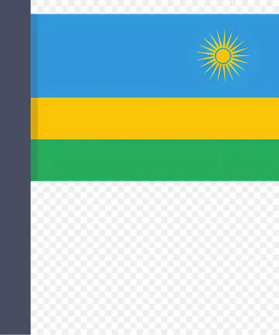 علم رواندا，معطف من الأسلحة PNG