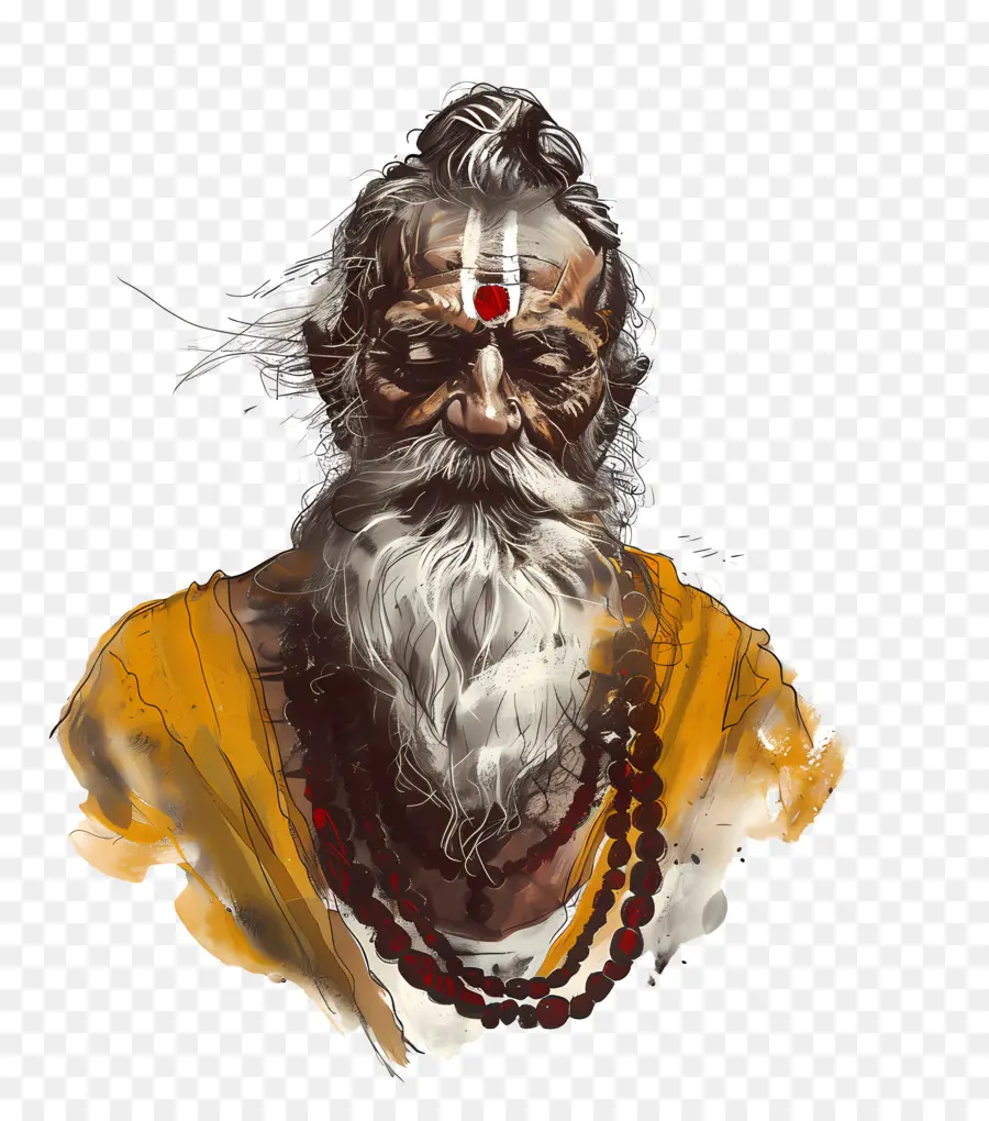 رجل هندي قديم，رجل مسن PNG