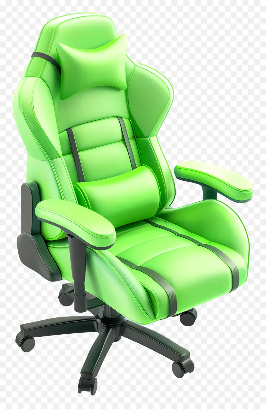 الألعاب الكرسي，كرسي المكتب الأخضر PNG