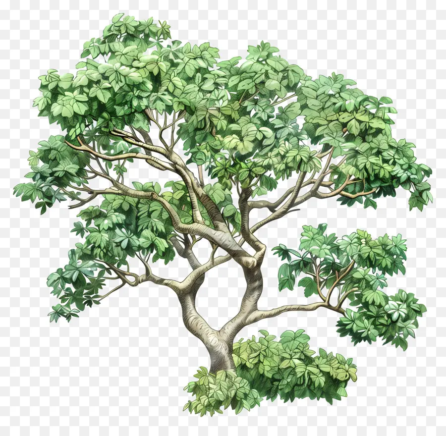 الكابوك شجرة，شجرة خضراء PNG
