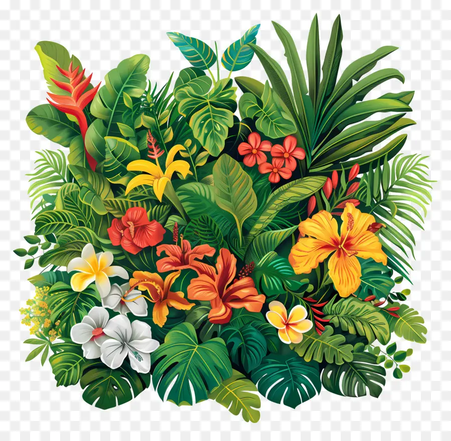 الغابات الاستوائية المطيرة，الزهور الاستوائية PNG