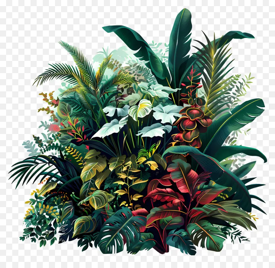 النباتات المورقة，الغابة PNG