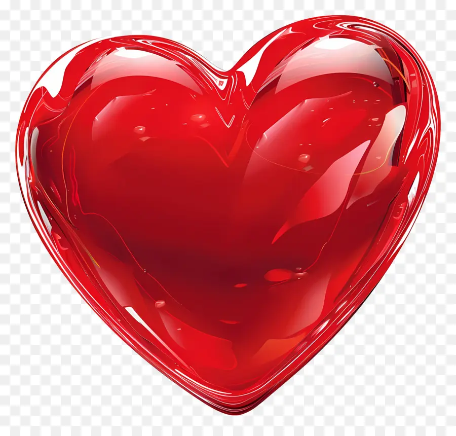 قلب أحمر，زجاج القلب PNG